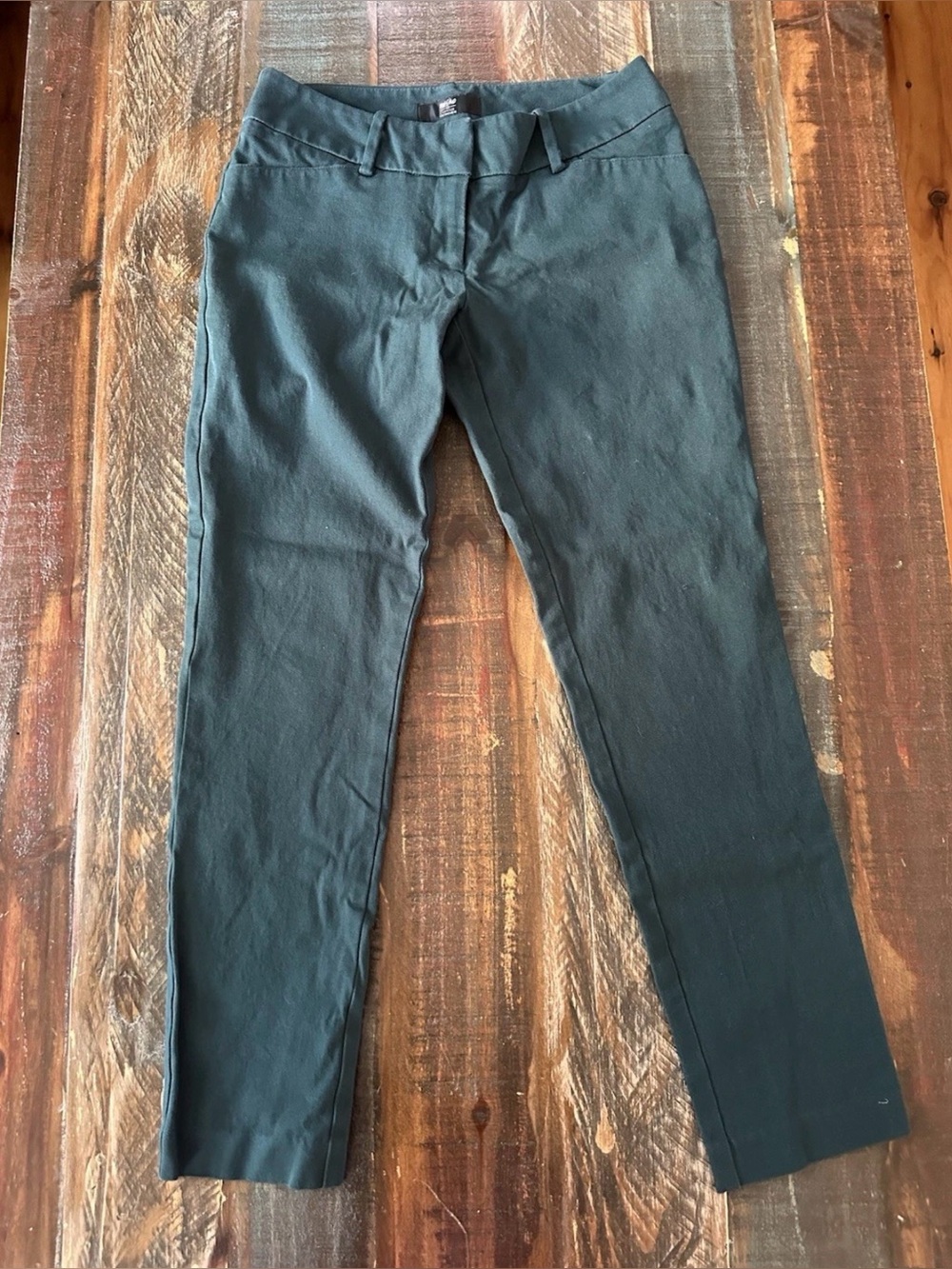Mossimo Women’s 2 Stretch High Rise Skinny Green Pants | SKU 0093‎